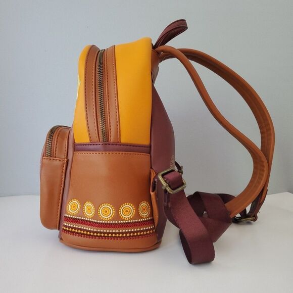 Loungefly Disney Rescuers Down Under Canyon Brown Zip Around Mini Backpack - Picture 3 of 13